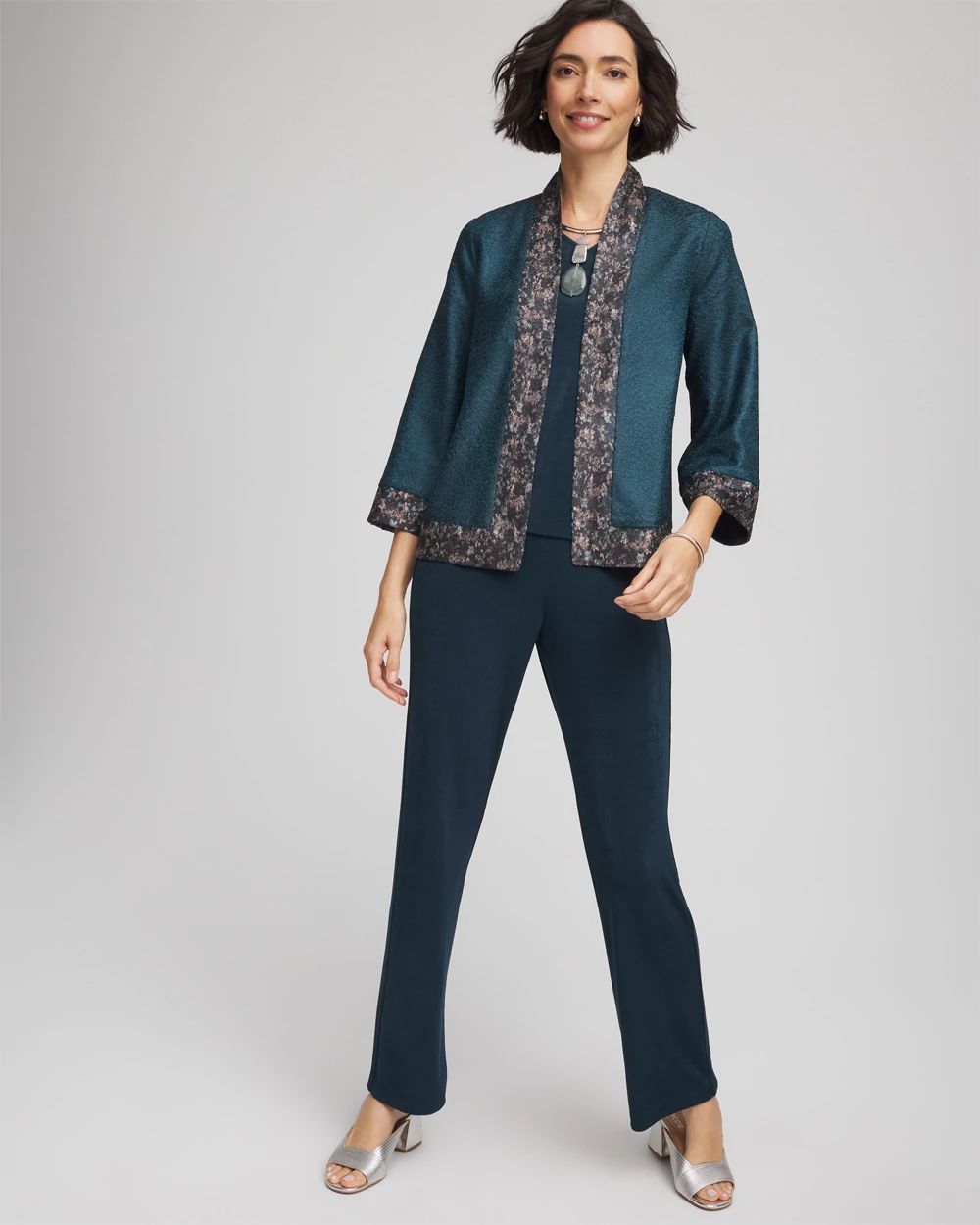Travelers™ Collection Crystal Crushed Reversible Jacket | Chico's